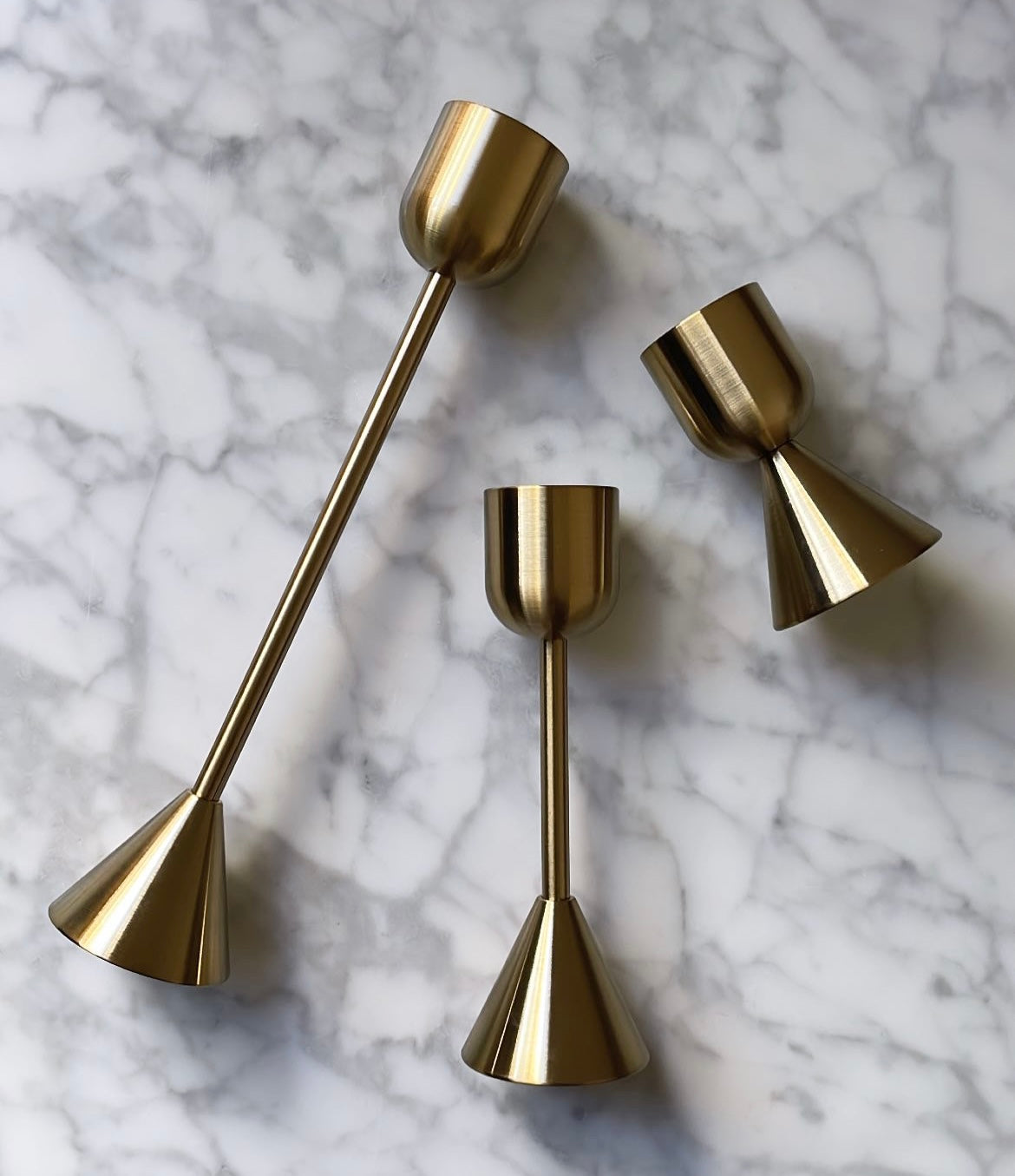 Brass Candlestick Set of 3